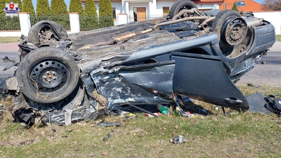 Wypadek przy ul. Ogrodowej w Chełmie