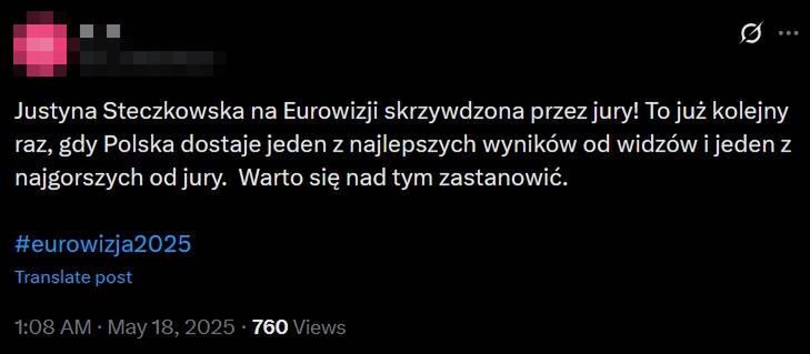 Komentarze po głosowaniu jurorów podczas Eurowizji