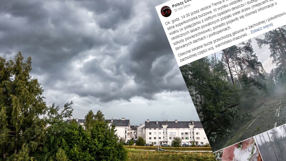  Burze w środę przechodzą nad niemal całą Polską