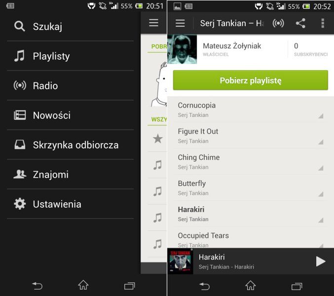 Spotify - aplikacja na Androida