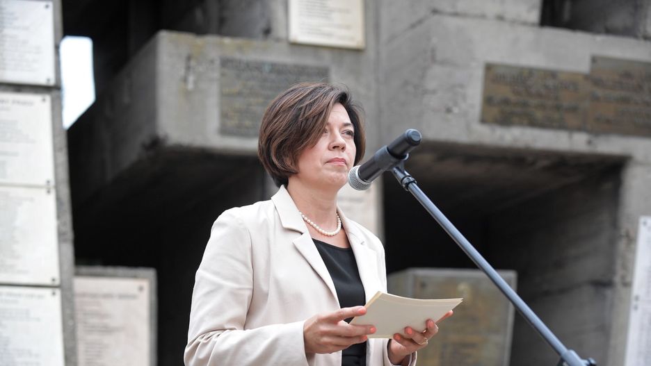Warszawa. Burmistrz Ochoty Katarzyna Łęgiewicz, 2018 r.