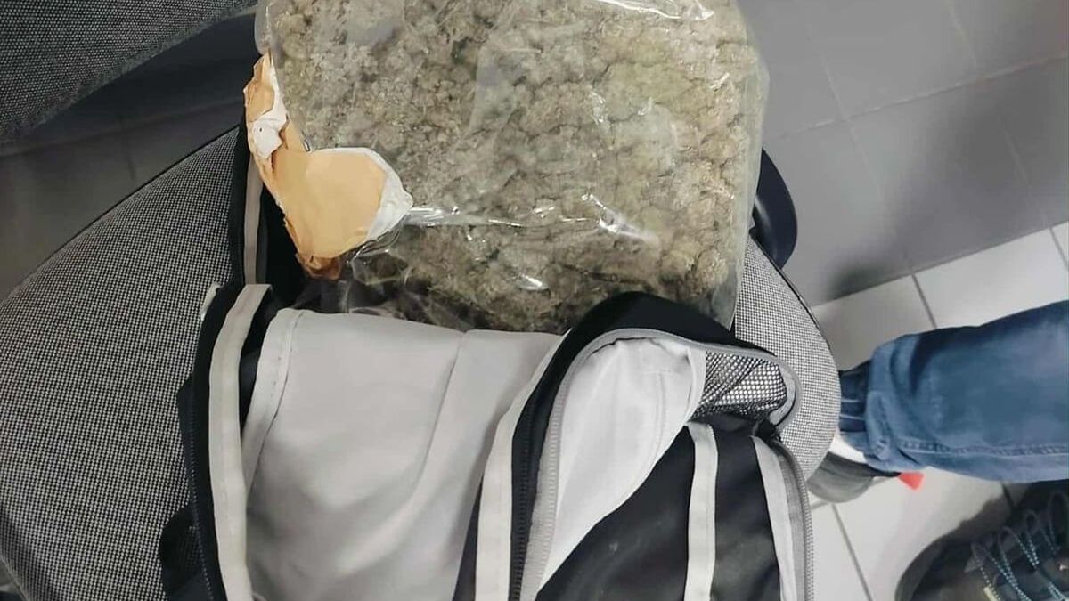 Marihuana w plecaku