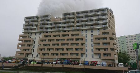 Z ostatniej chwili. Pożar przy ul. Paganiniego w Lublinie [ZDJĘCIA]