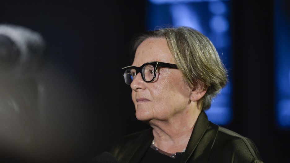 Agnieszka Holland pojawiła się na premierze "Zielonej Granicy" w Białymstoku