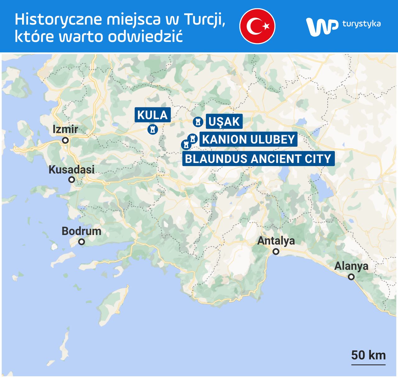 Do historycznych miejsc łatwo dotrzeć z każdego kurortu czy większego miasta