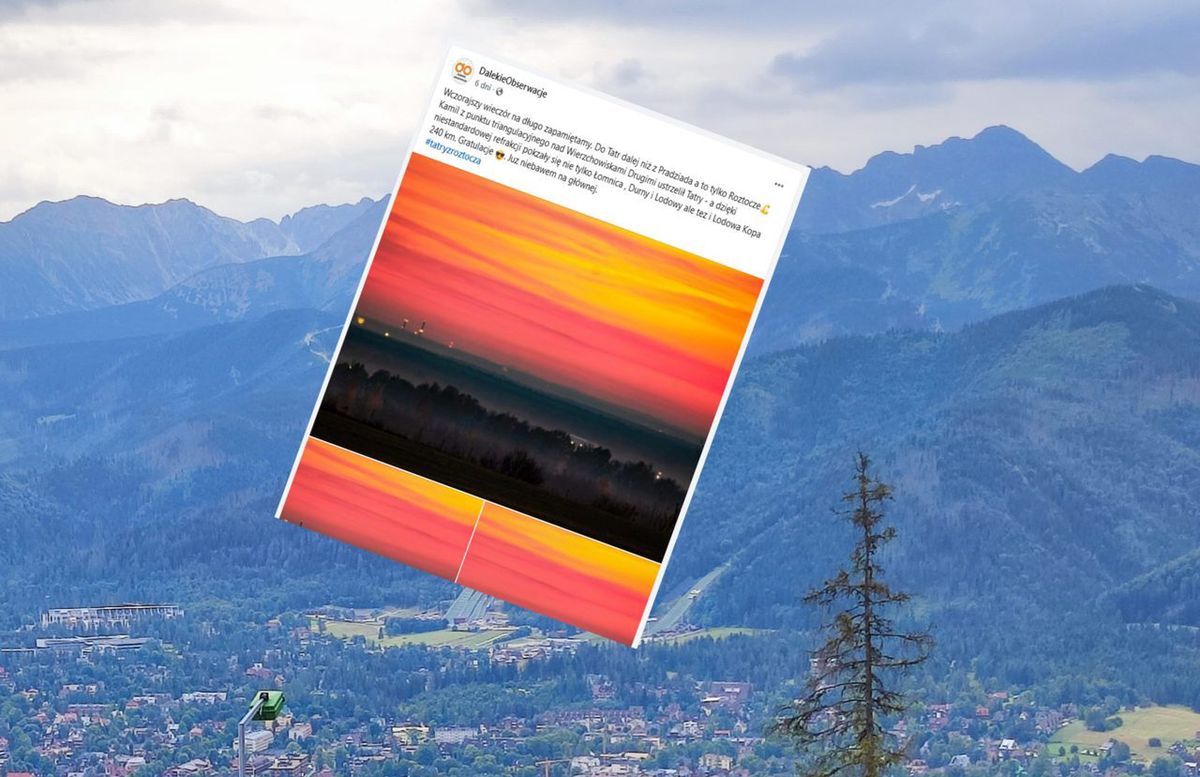 góry, tatry, fotografia, hobby Z Lubelszczyzny da się zobaczyć Tatry. Pokazali kolejny dowód