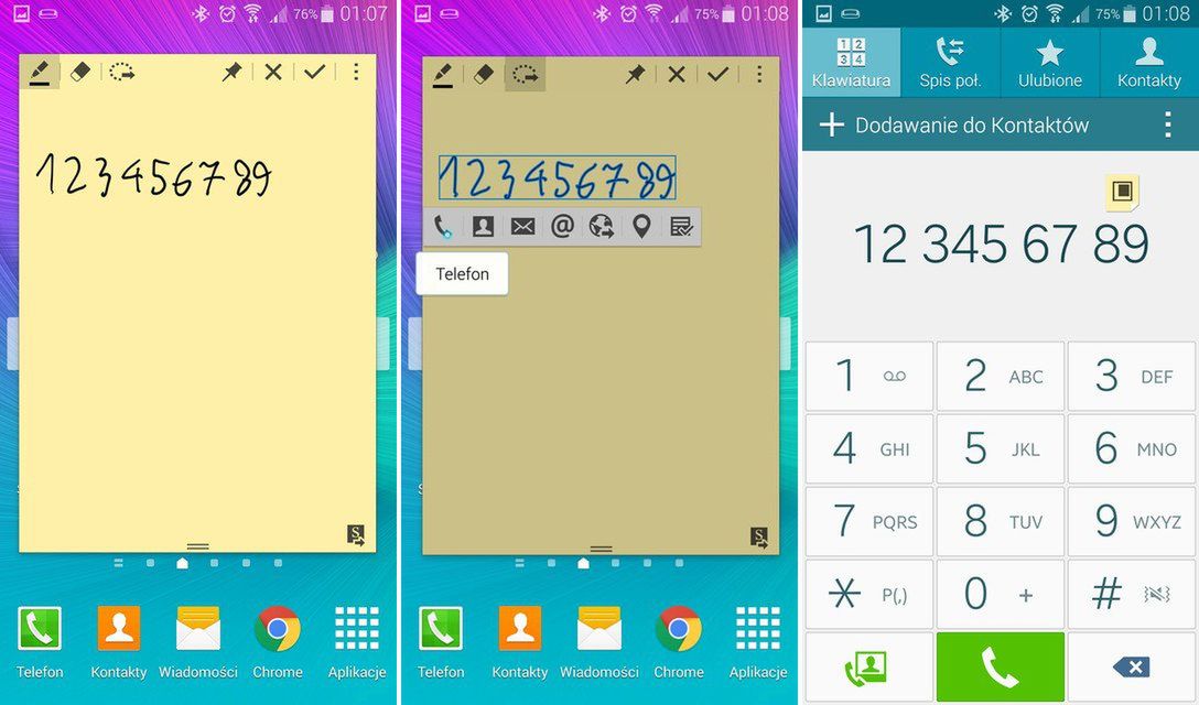 Galaxy Note 4 i rozpoznawanie pisma odręcznego