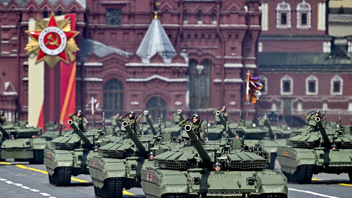 Parada wojskowa na pl. czerwonym w Moskwie