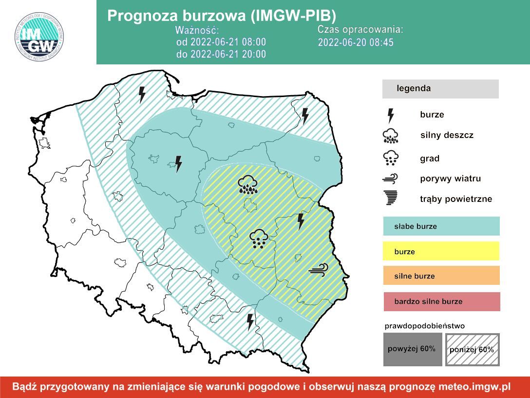 Prognoza burzowa wtorek 21 czerwca (21.06)