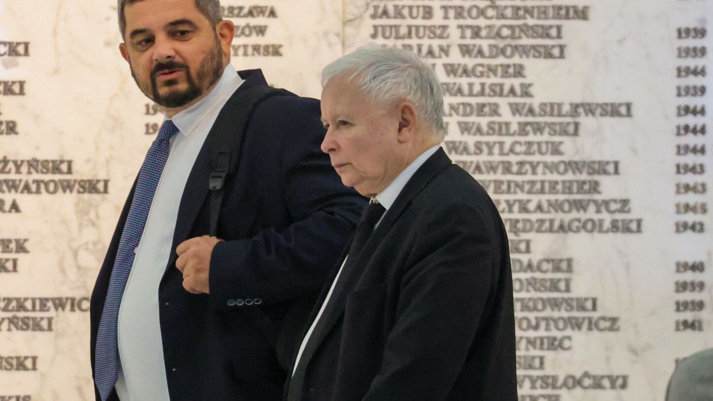 Na zdjęciu poseł Krzysztof Sobolewski i prezes PiS Jarosław Kaczyński