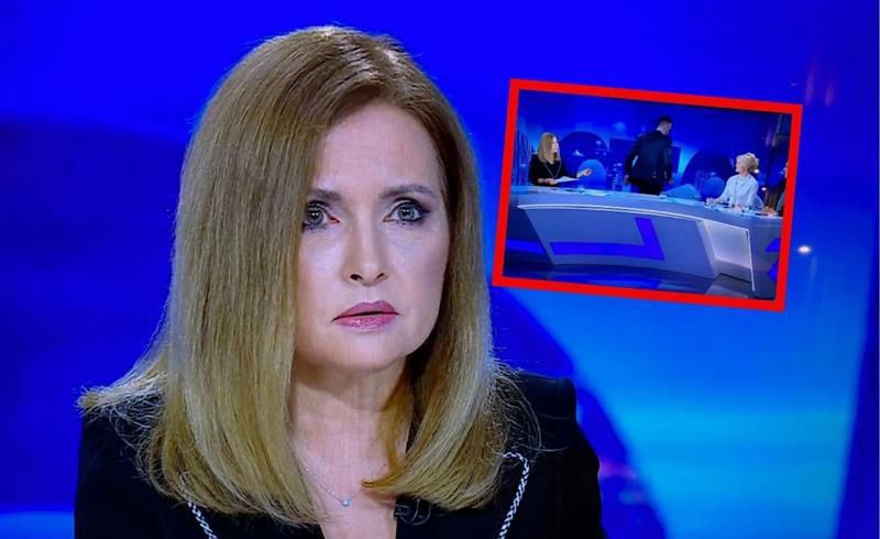 polsat, polsat news, Janusz Kowalski, agnieszka gozdyra Nagle poseł wyszedł ze studia. Z czego się pani cieszy?