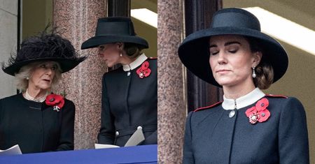 Kate Middleton pod nieobecność królowej Elżbiety II oddaje hołd poległym żołnierzom (ZDJĘCIA)