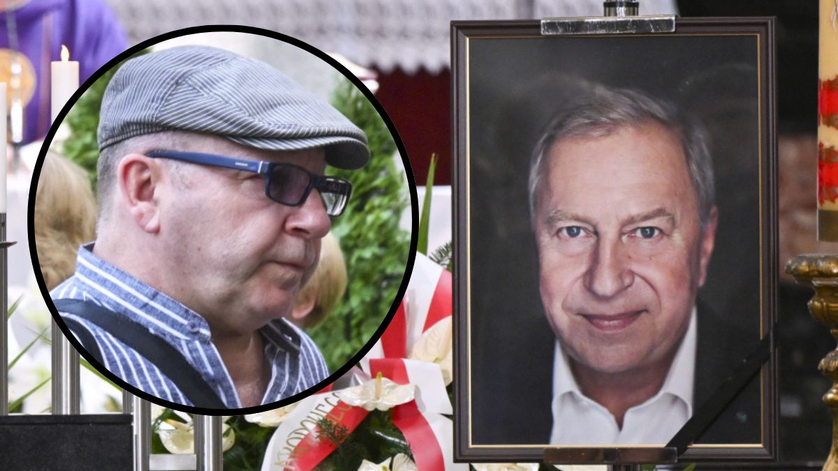 Zbigniew Zamachowski na pogrzebie Jerzego Stuhra