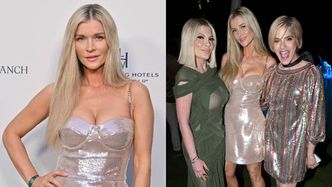 Joanna Krupa w błyszczącej mini bryluje na amerykańskich salonach w towarzystwie Tori Spelling i Selmy Blair (ZDJĘCIA)