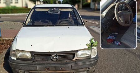 "Auto spadło z nieba". Kierowca był kompletnie pijany