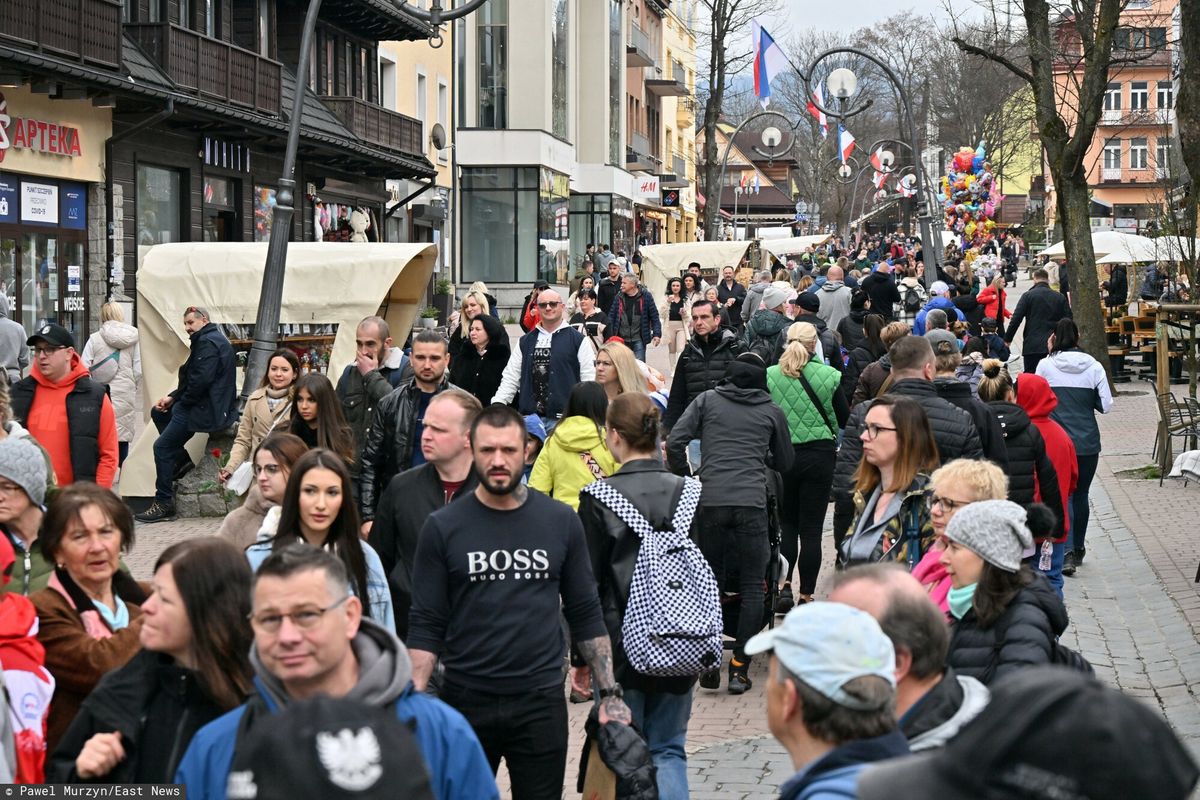 Tłumy w Zakopanem