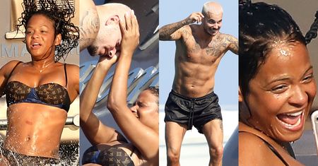 Zakochani Christina Milian i Matt Pokora bawią się na jachcie w Saint-Tropez (ZDJĘCIA)