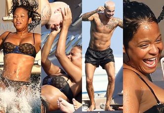 Zakochani Christina Milian i Matt Pokora bawią się na jachcie w Saint-Tropez (ZDJĘCIA)