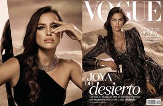 Irina Shayk kusi biustem na okładce "Vogue'a"