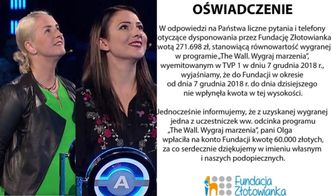 Uczestniczki teleturnieju obiecały, że przekażą wygraną fundacji. Pieniądze nigdy nie trafiły do rąk potrzebujących