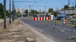 Lublin: Unii Lubelskiej w przebudowie. Piesi szukają przejścia, targowisko traci klientów