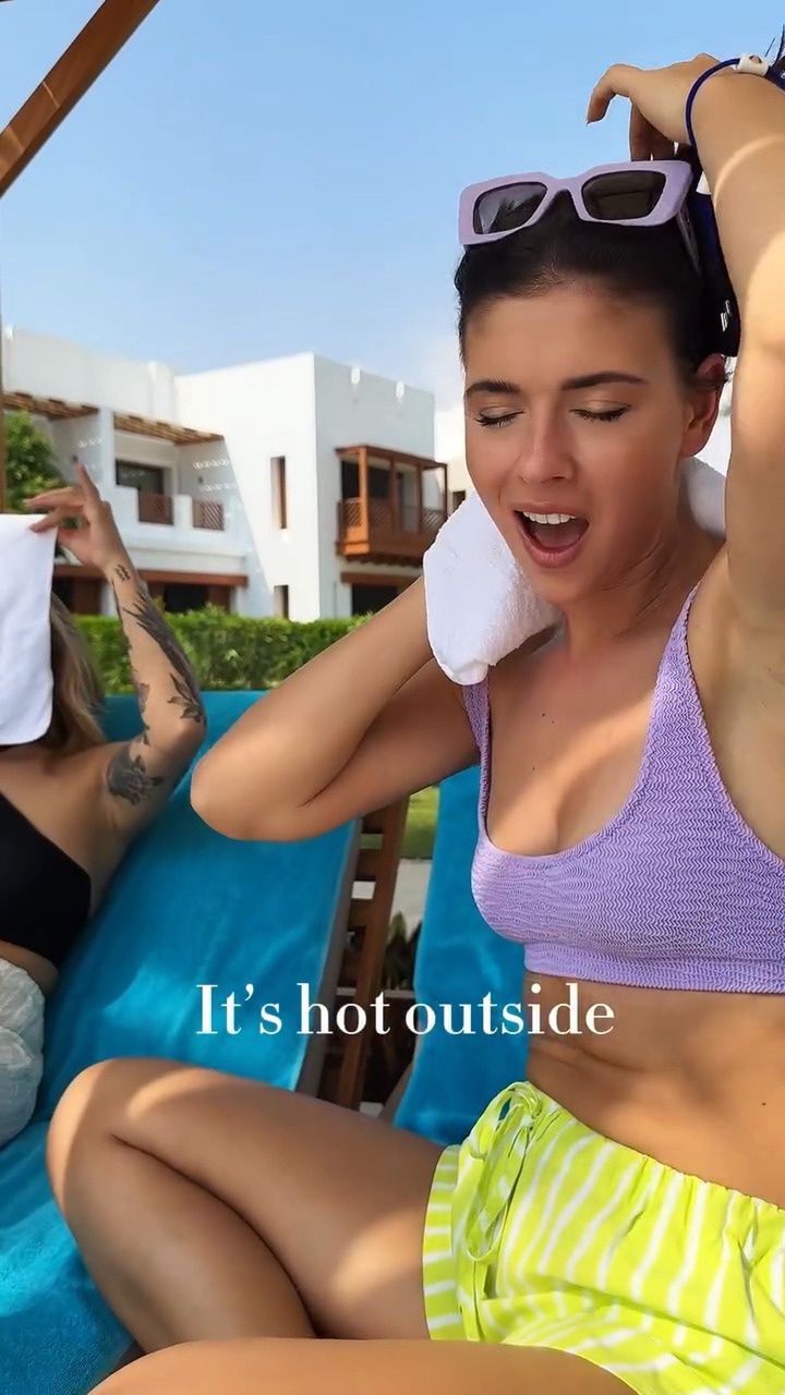 Klaudia Halejcio na wakacjach w Omanie