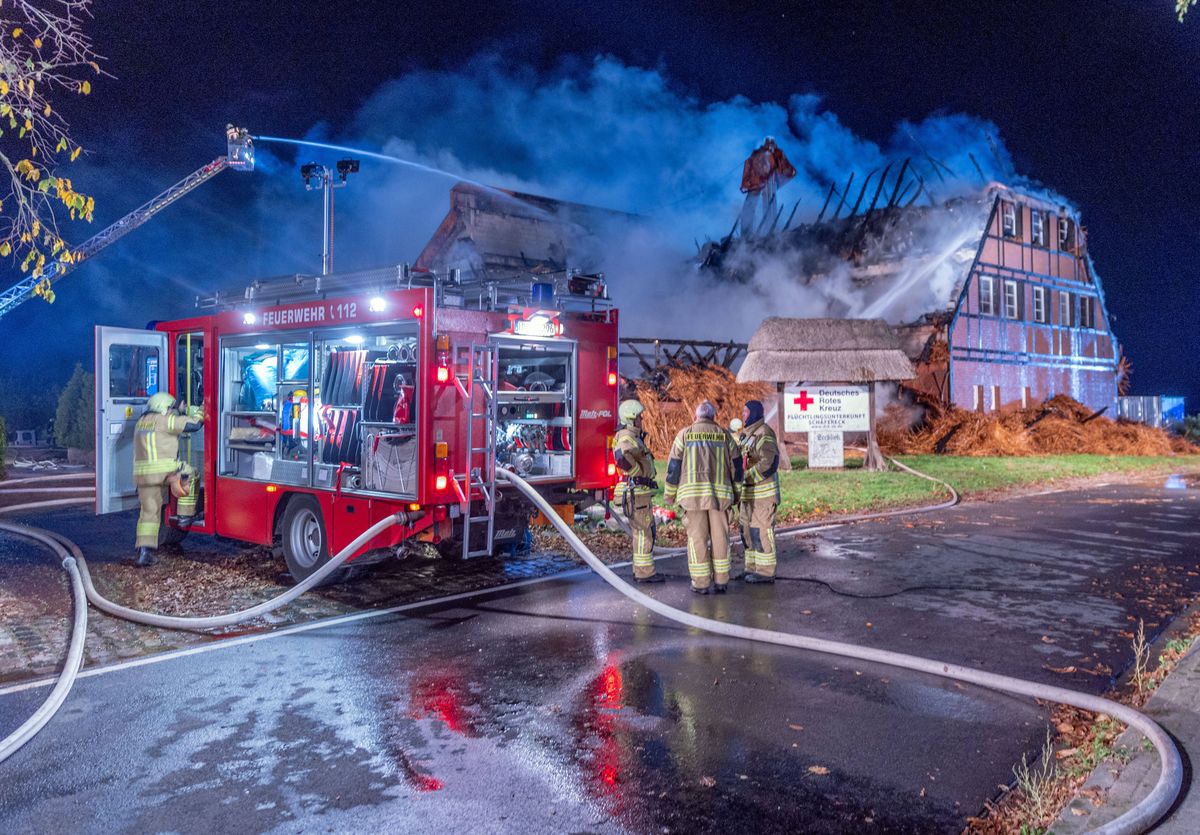 Pożar w ośrodku dla uchodźców w Niemczech