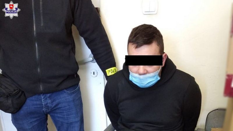 22-letni mieszkaniec Lublina potrącił policjanta na stacji Orlen w Elizówce