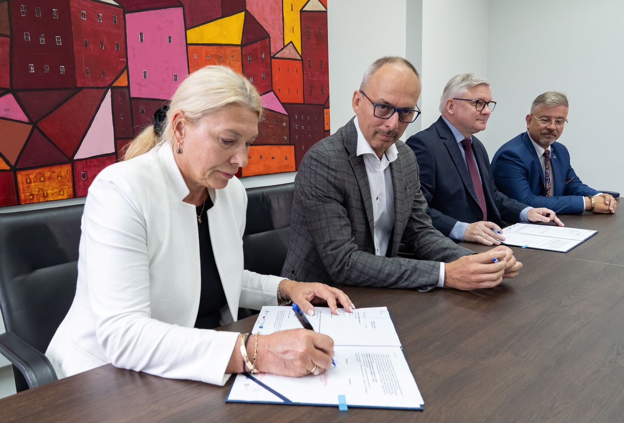 Podpisanie umowy spółki Cyfrowego Polsatu z GZM, fot. mat. pras.