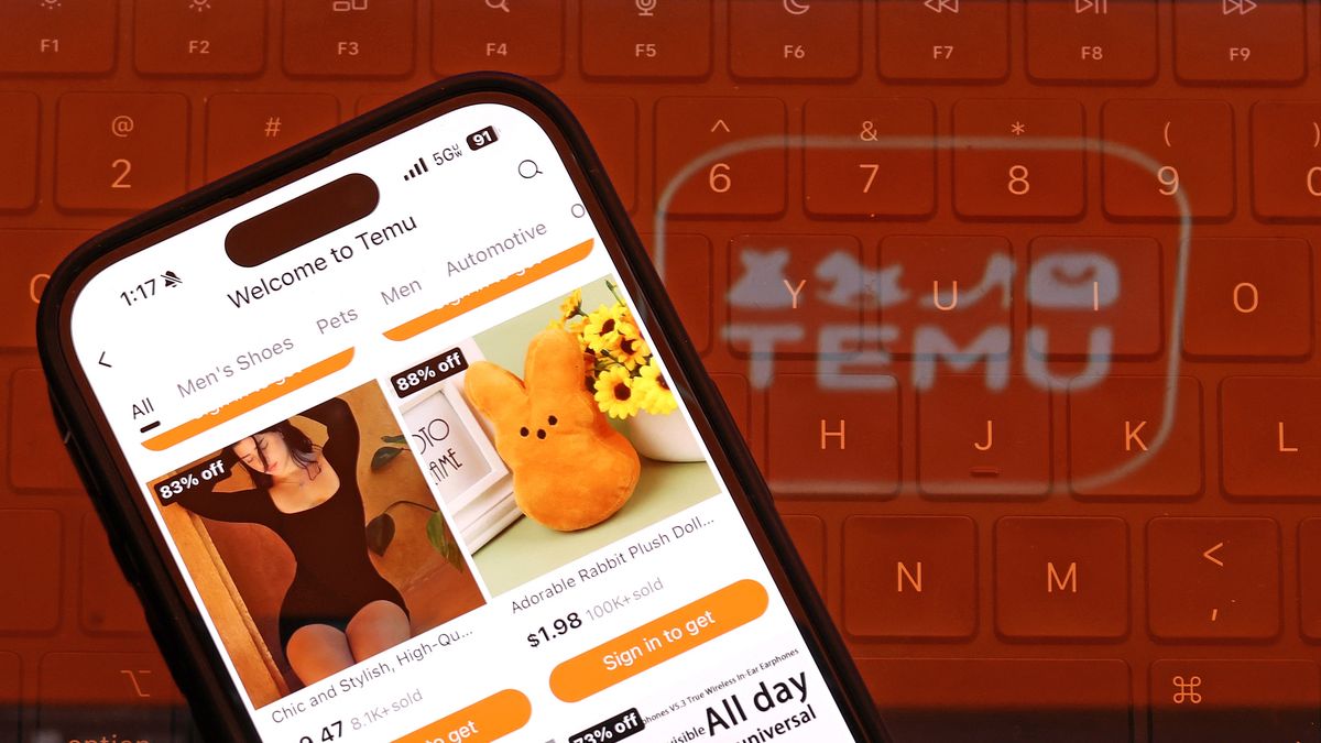 Temu, Chinese Online Marketplace App, Gains Popularity In United States
SAN ANSELMO, CALIFORNIA - FEBRUARY 26: In this photo illustration, the Temu logo is displayed on a laptop on February 26, 2024 in San Anselmo, California. The Chinese online marketplace app is gaining popularity in the United States. (Photo Illustration by Justin Sullivan/Getty Images)
Justin Sullivan