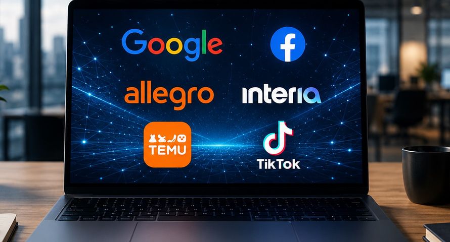 Ponad dobę w serwisach Google i Mety, Temu ze spadkiem. Te witryny i aplikacje rządzą w Polsce