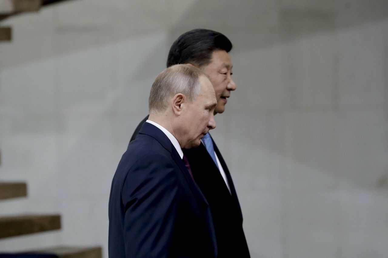 Xi Jinping i Władimir Putin 