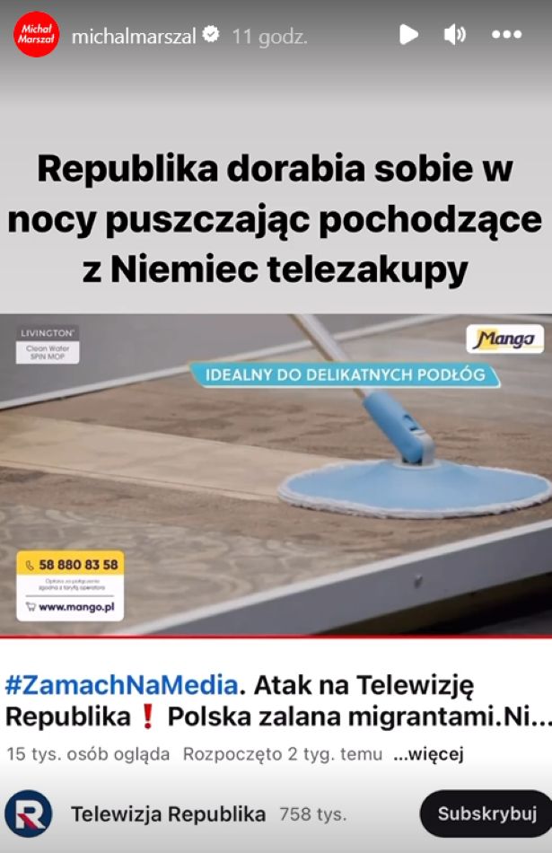 screen ze strony internetowej Michała Marszała