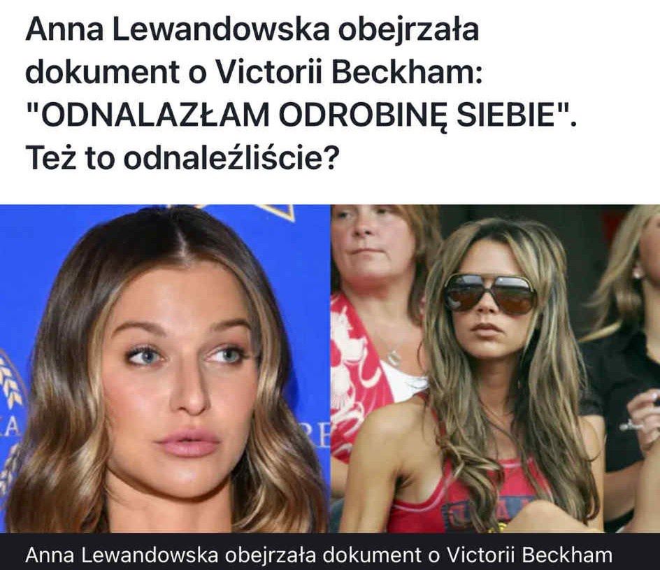 Anna Lewandowska, Victoria Beckham