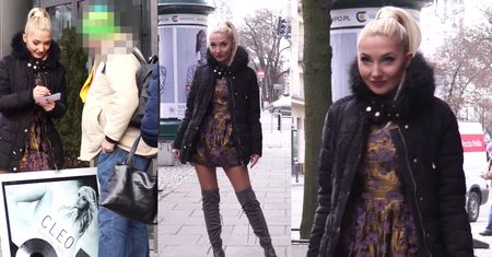 Cleo z diamentową płytą rozdaje autografy pod TVN-em