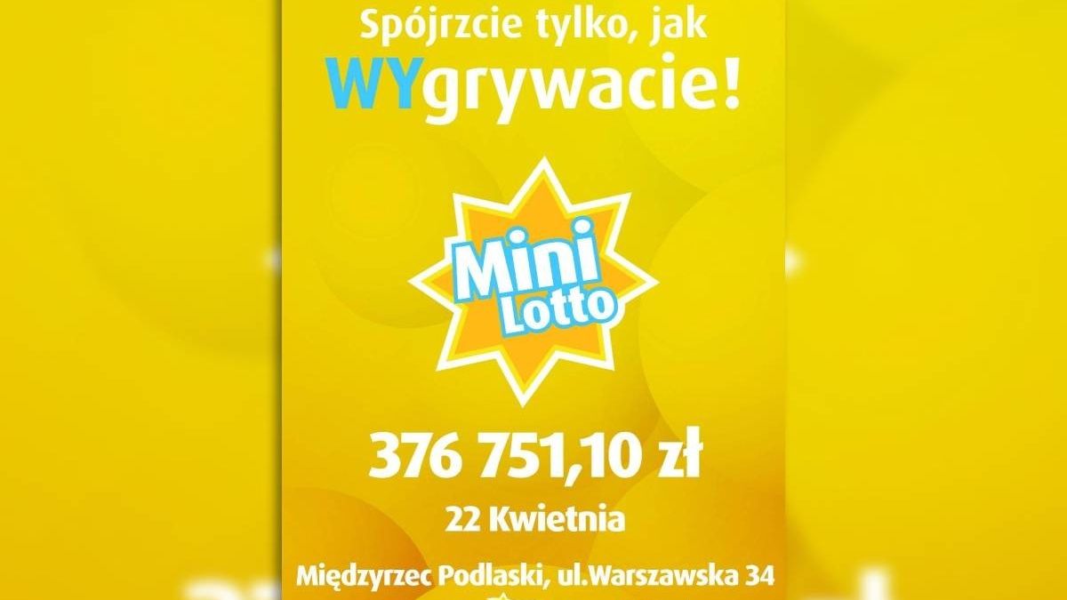 grafika, wygrana w mini lotto