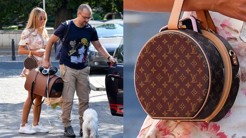 Ewa Chodakowska na obiedzie z mężem i pieskiem