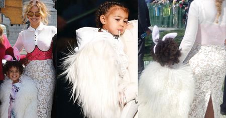 Córka Beyonce i Jay-Z w wielkim, białym futrze (ZDJĘCIA)