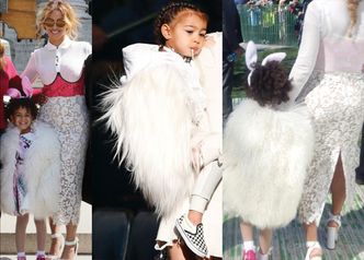 Córka Beyonce i Jay-Z w wielkim, białym futrze (ZDJĘCIA)
