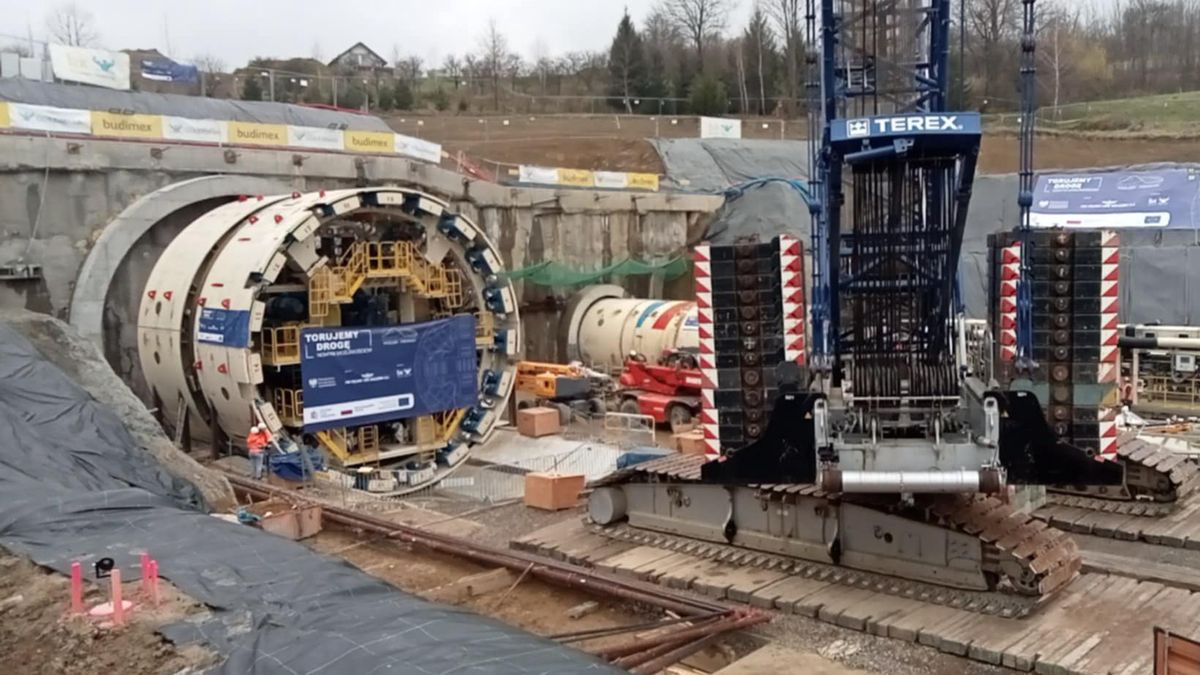 Tarcza "Kinga" wydrąży tunel kolejowy na trasie z Chabówki do No