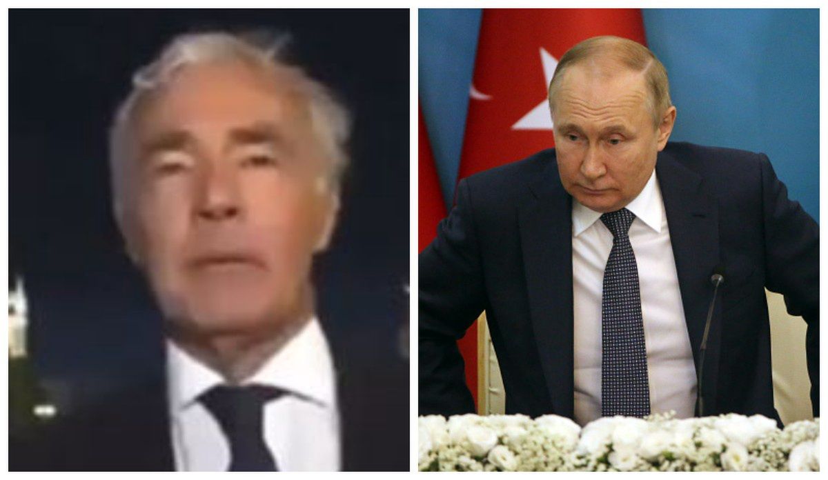 Na zdjęciu po lewej Alessandro Sallusti, po prawej Putin
