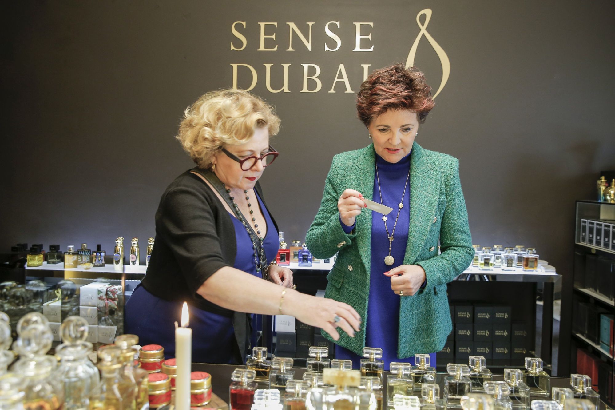 Jolanta Kwaśniewska na prezentacji arabskich perfum