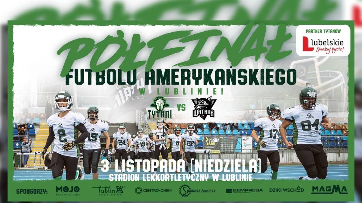 grafika PÓŁFINAŁ FUTBOLU AMERYKAŃSKIEGO W LUBLINIE