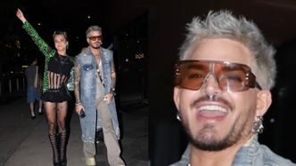 Adam Lambert z partnerem maszerują w oryginalnych stylizacjach na koncert Charli XCX
