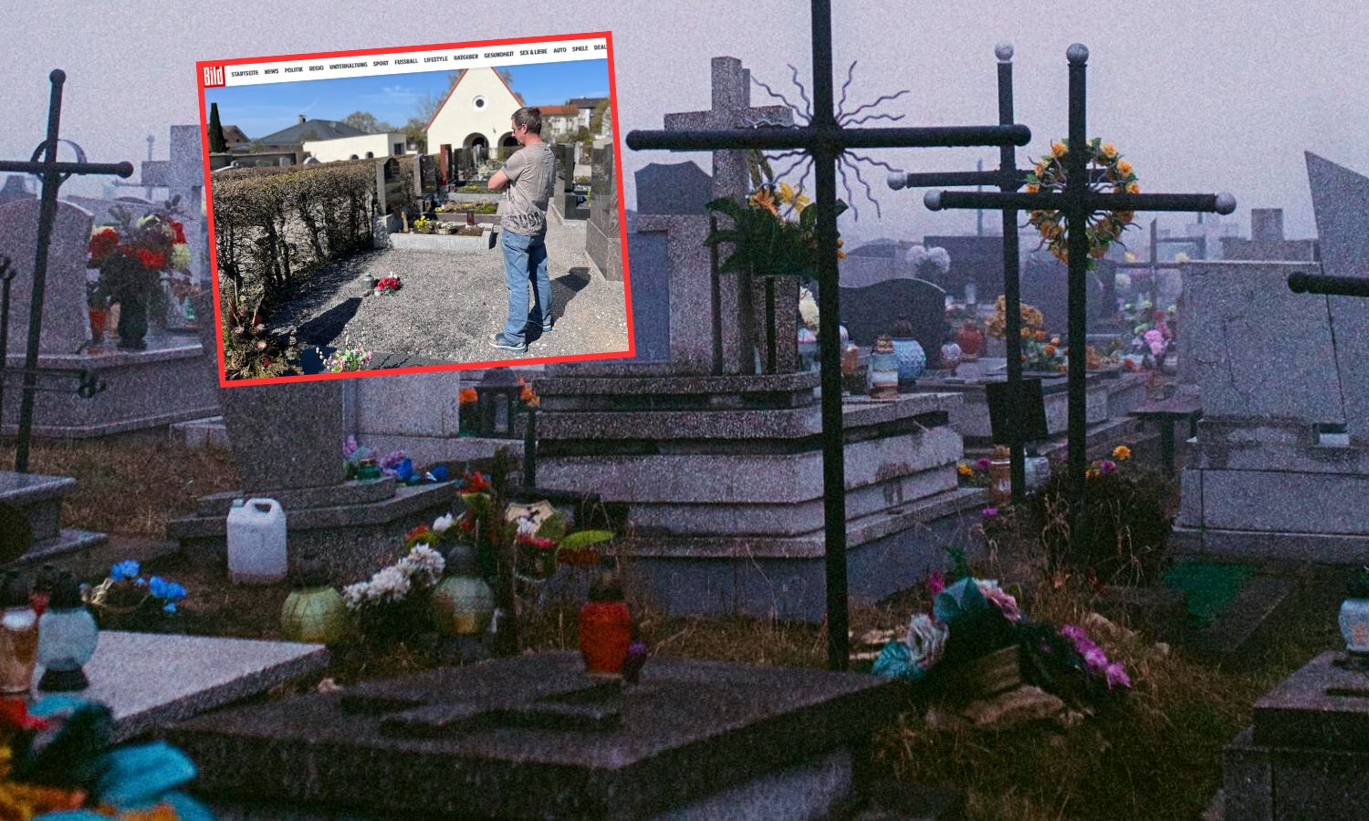 Grób, w którym spoczywało pięć osób, zniknął bez śladu