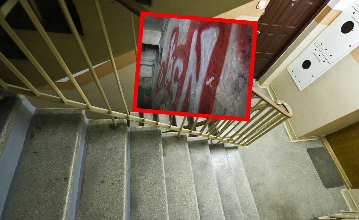 wiadomości,aktualności,WP Wiadomości Mieszkańcy alarmują. Sąsiad dewastuje klatkę, kuje w ścianach