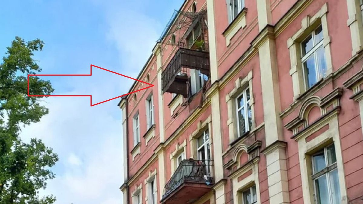 Małżeństwo spadło z balkonu przy ul. Czystej w Sosnowcu.