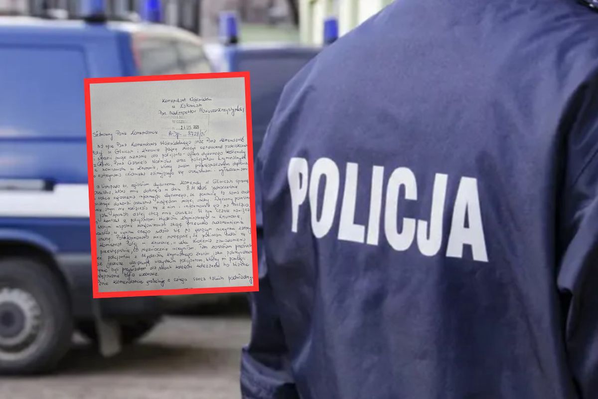 Ujęli oszusta na gorącym uczynku. Po akcji policjanci dostali list