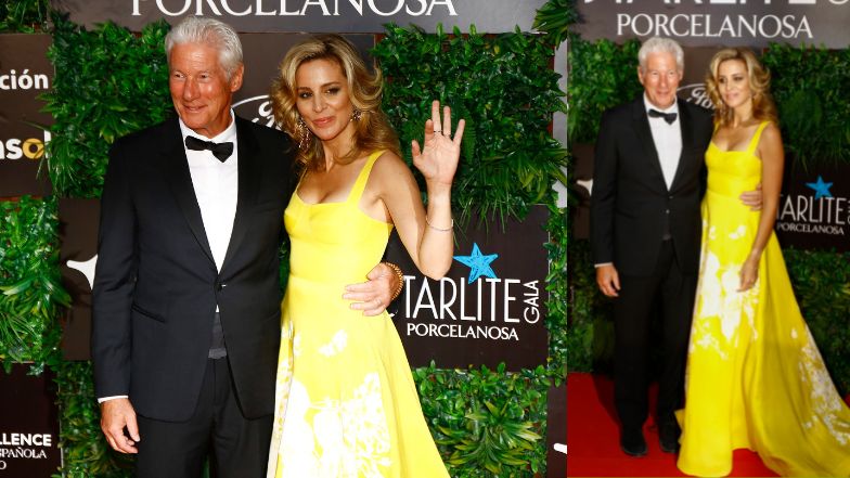 Richard Gere bryluje na czerwonym dywanie z młodszą żoną