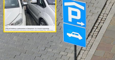 Tak parkują turyści w Zakopanem. "Chamstwo"